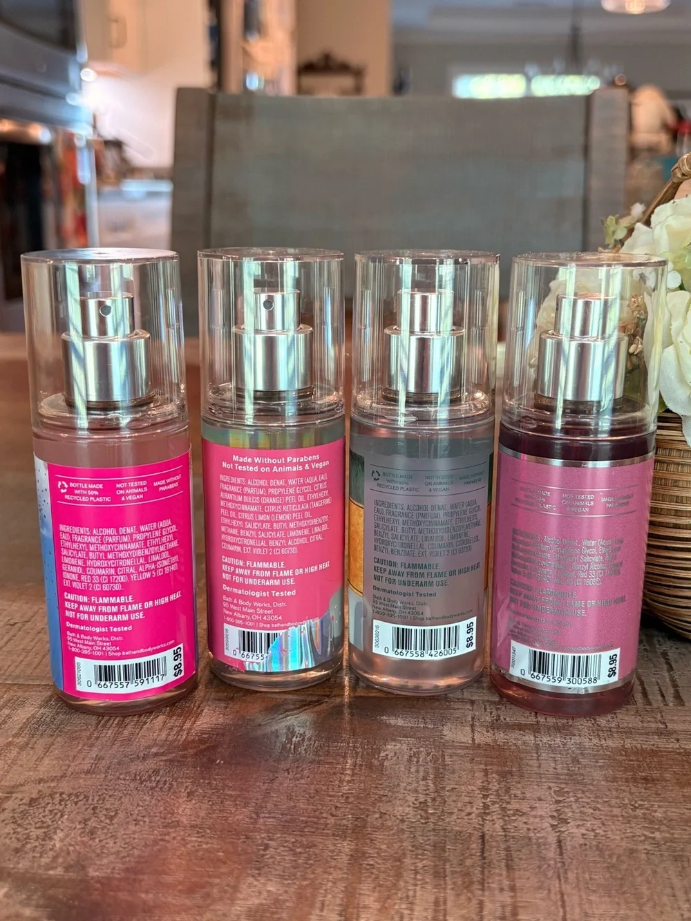 LIKE NEW Bath & Body Works TRAVEL Spray Bundle of 4 **READ**